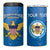 Custom US Virgin Islands Soccer 4 in 1 Can Cooler Tumbler Go Dashing Eagles Sporty Style