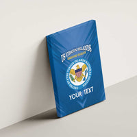 Custom US Virgin Islands Soccer Canvas Wall Art Go Dashing Eagles Sporty Style - Wonder Print Shop