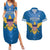 Custom US Virgin Islands Soccer Couples Matching Summer Maxi Dress and Hawaiian Shirt Go Dashing Eagles Sporty Style