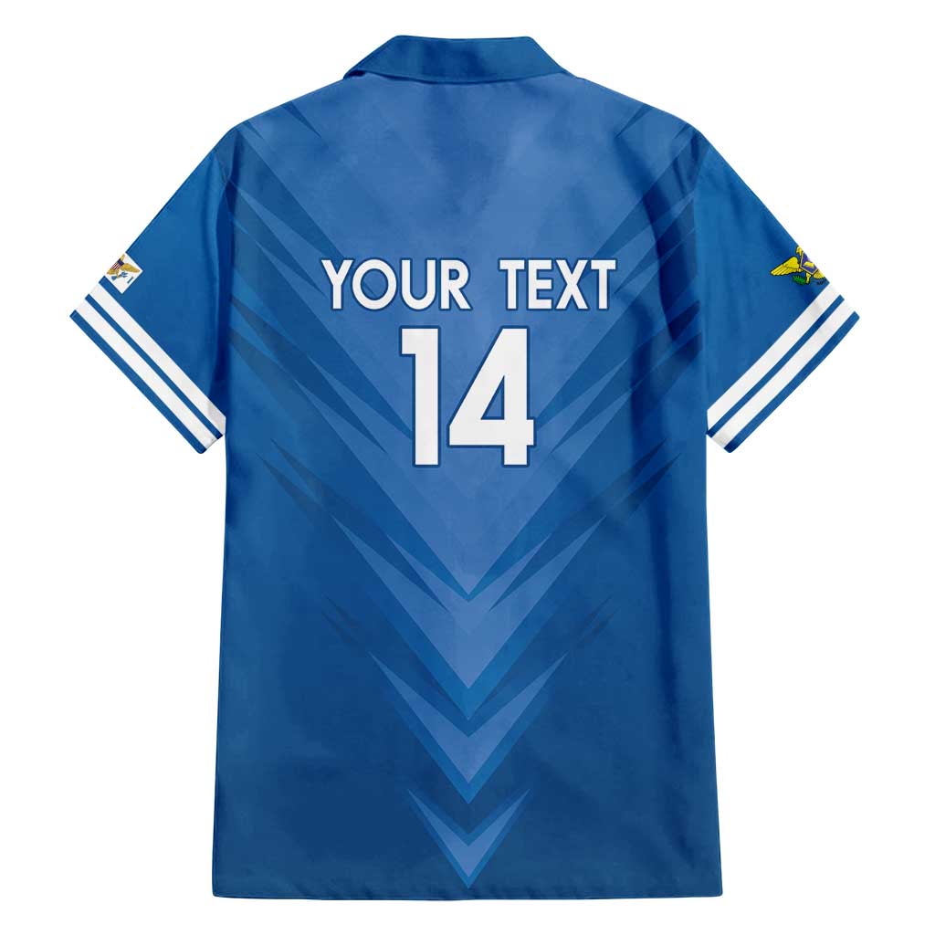 Custom US Virgin Islands Soccer Family Matching Long Sleeve Bodycon Dress and Hawaiian Shirt Go Dashing Eagles Sporty Style - Wonder Print Shop