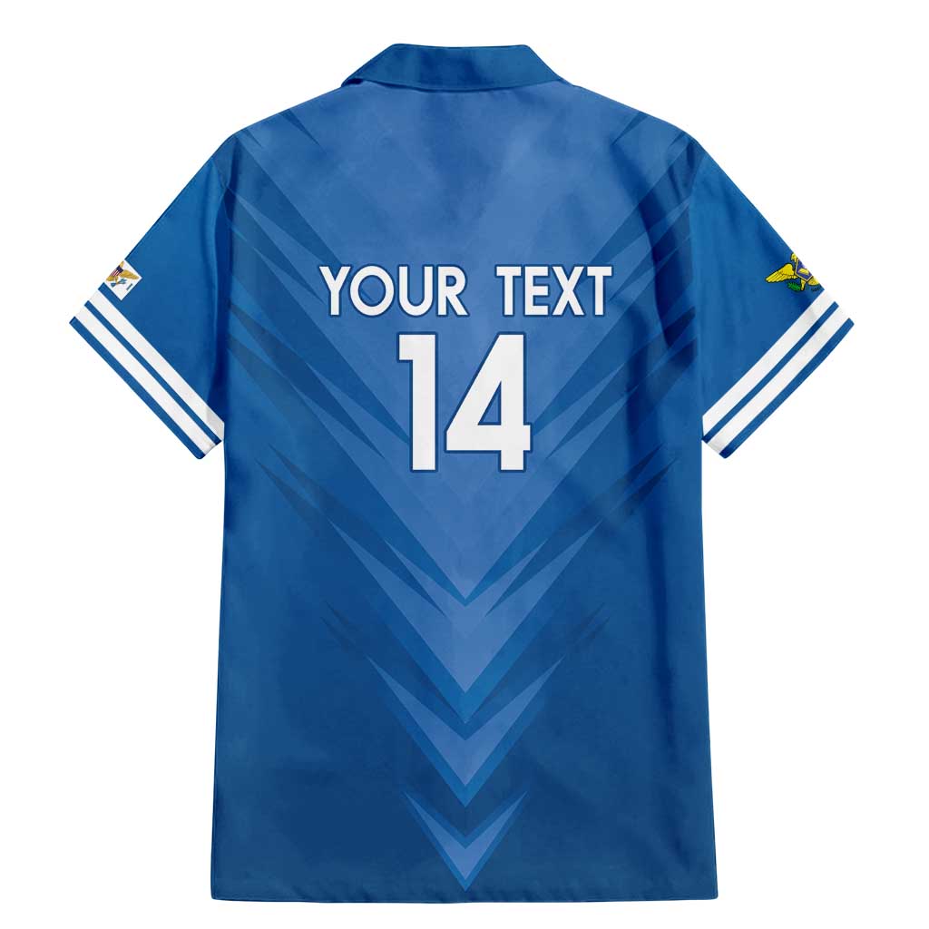 Custom US Virgin Islands Soccer Family Matching Mermaid Dress and Hawaiian Shirt Go Dashing Eagles Sporty Style - Wonder Print Shop