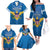 Custom US Virgin Islands Soccer Family Matching Off The Shoulder Long Sleeve Dress and Hawaiian Shirt Go Dashing Eagles Sporty Style