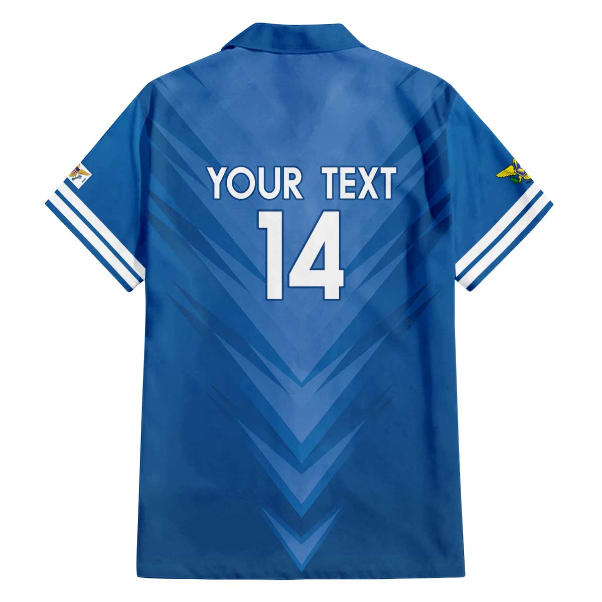 Custom US Virgin Islands Soccer Family Matching Off The Shoulder Long Sleeve Dress and Hawaiian Shirt Go Dashing Eagles Sporty Style