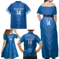 Custom US Virgin Islands Soccer Family Matching Off Shoulder Maxi Dress and Hawaiian Shirt Go Dashing Eagles Sporty Style - Wonder Print Shop