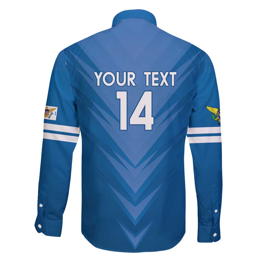 Custom US Virgin Islands Soccer Family Matching Off Shoulder Maxi Dress and Hawaiian Shirt Go Dashing Eagles Sporty Style - Wonder Print Shop