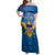 Custom US Virgin Islands Soccer Family Matching Off Shoulder Maxi Dress and Hawaiian Shirt Go Dashing Eagles Sporty Style - Wonder Print Shop
