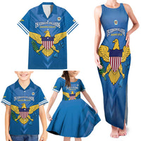 Custom US Virgin Islands Soccer Family Matching Tank Maxi Dress and Hawaiian Shirt Go Dashing Eagles Sporty Style - Wonder Print Shop