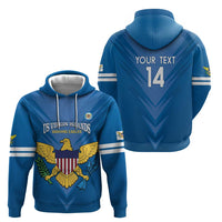 Custom US Virgin Islands Soccer Hoodie Go Dashing Eagles Sporty Style - Wonder Print Shop