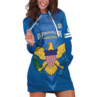 Custom US Virgin Islands Soccer Hoodie Dress Go Dashing Eagles Sporty Style - Wonder Print Shop
