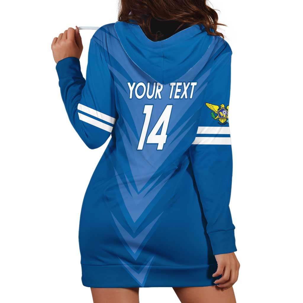 Custom US Virgin Islands Soccer Hoodie Dress Go Dashing Eagles Sporty Style - Wonder Print Shop