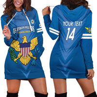 Custom US Virgin Islands Soccer Hoodie Dress Go Dashing Eagles Sporty Style - Wonder Print Shop