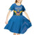 Custom US Virgin Islands Soccer Kid Short Sleeve Dress Go Dashing Eagles Sporty Style - Wonder Print Shop