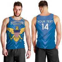 Custom US Virgin Islands Soccer Men Tank Top Go Dashing Eagles Sporty Style - Wonder Print Shop