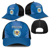 US Virgin Islands Soccer Mesh Trucker Cap Go Dashing Eagles Sporty Style - Wonder Print Shop