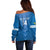 Custom US Virgin Islands Soccer Off Shoulder Sweater Go Dashing Eagles Sporty Style - Wonder Print Shop
