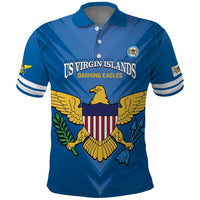 Custom US Virgin Islands Soccer Polo Shirt Go Dashing Eagles Sporty Style - Wonder Print Shop