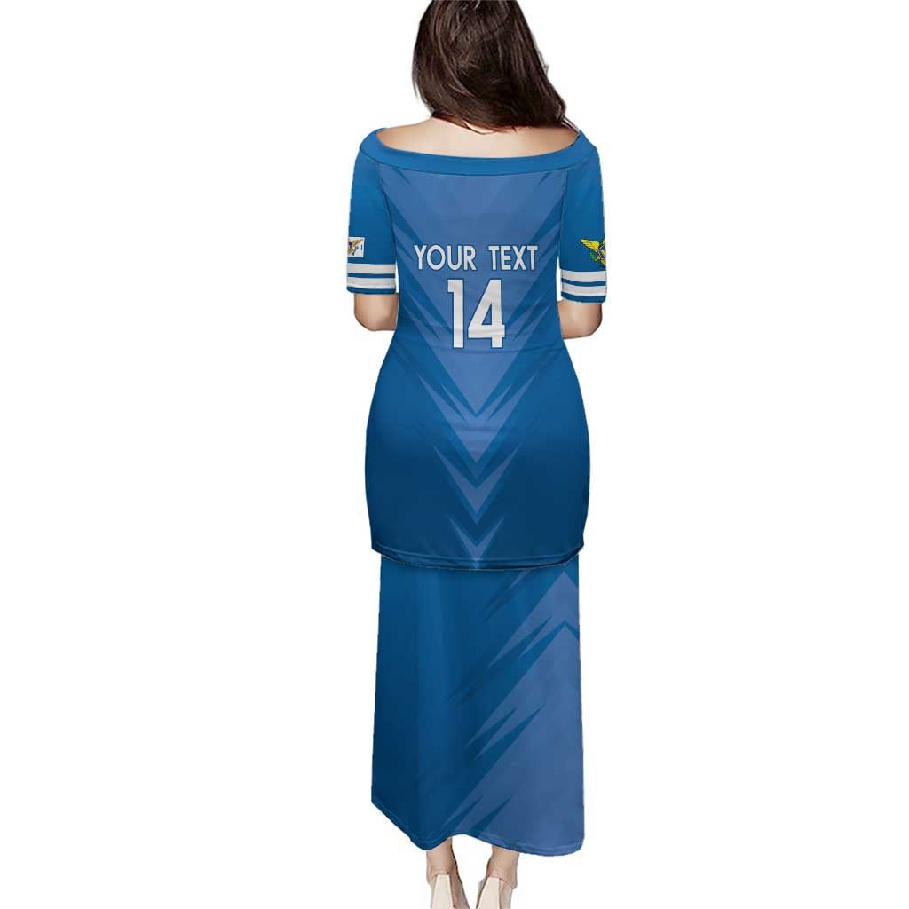 Custom US Virgin Islands Soccer Puletasi Go Dashing Eagles Sporty Style - Wonder Print Shop