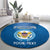 Custom US Virgin Islands Soccer Round Carpet Go Dashing Eagles Sporty Style - Wonder Print Shop
