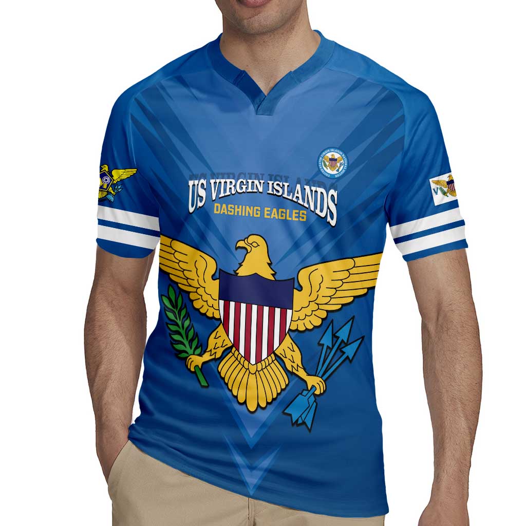 Custom US Virgin Islands Soccer Rugby Jersey Go Dashing Eagles Sporty Style - Wonder Print Shop
