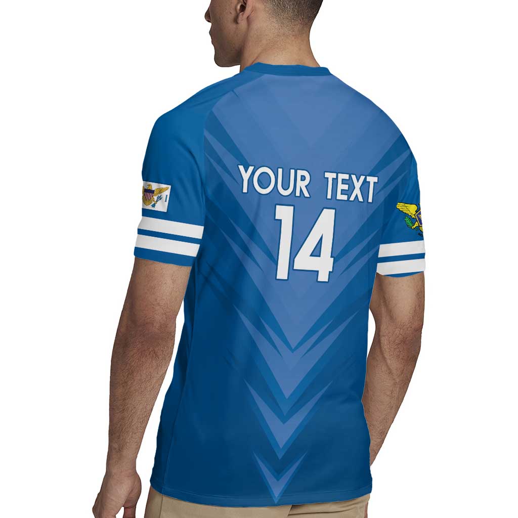 Custom US Virgin Islands Soccer Rugby Jersey Go Dashing Eagles Sporty Style - Wonder Print Shop
