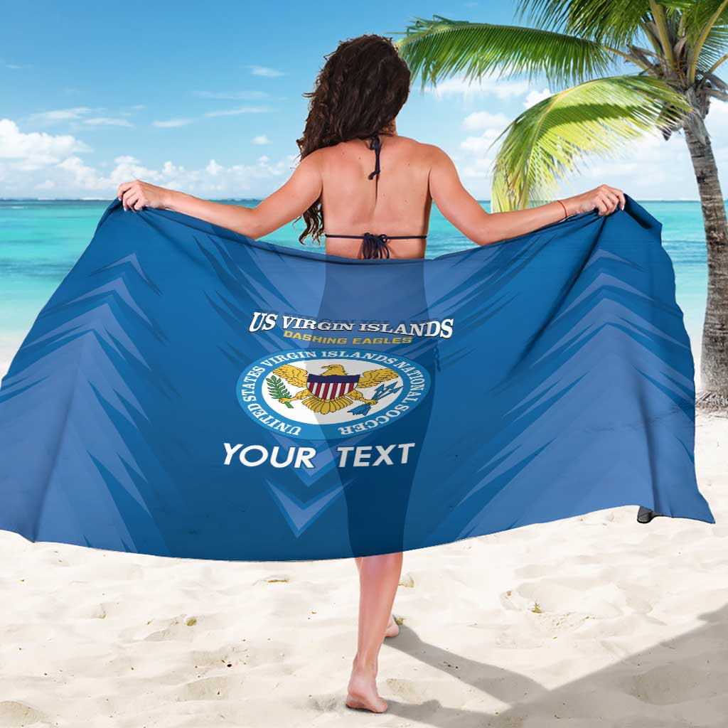 Custom US Virgin Islands Soccer Sarong Go Dashing Eagles Sporty Style - Wonder Print Shop