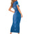 Custom US Virgin Islands Soccer Short Sleeve Bodycon Dress Go Dashing Eagles Sporty Style - Wonder Print Shop