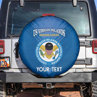 Custom US Virgin Islands Soccer Spare Tire Cover Go Dashing Eagles Sporty Style - Wonder Print Shop