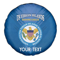 Custom US Virgin Islands Soccer Spare Tire Cover Go Dashing Eagles Sporty Style - Wonder Print Shop