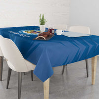 Custom US Virgin Islands Soccer Tablecloth Go Dashing Eagles Sporty Style - Wonder Print Shop