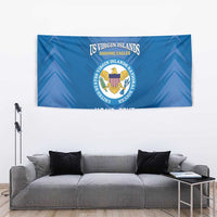 Custom US Virgin Islands Soccer Tapestry Go Dashing Eagles Sporty Style - Wonder Print Shop