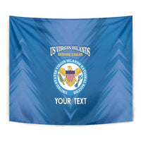 Custom US Virgin Islands Soccer Tapestry Go Dashing Eagles Sporty Style - Wonder Print Shop