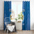 Custom US Virgin Islands Soccer Window Curtain Go Dashing Eagles Sporty Style - Wonder Print Shop