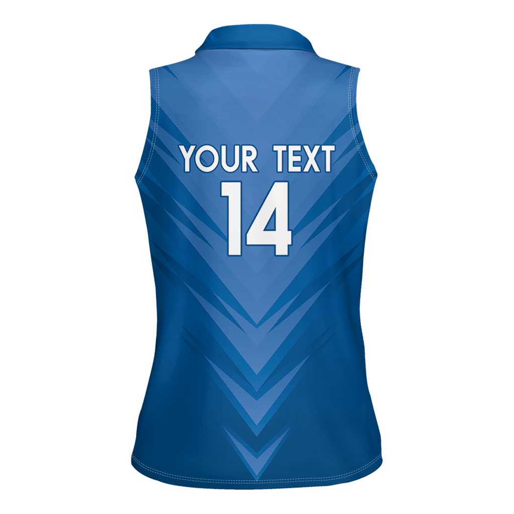 Custom US Virgin Islands Soccer Women Sleeveless Polo Shirt Go Dashing Eagles Sporty Style - Wonder Print Shop