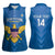 Custom US Virgin Islands Soccer Women Sleeveless Polo Shirt Go Dashing Eagles Sporty Style - Wonder Print Shop