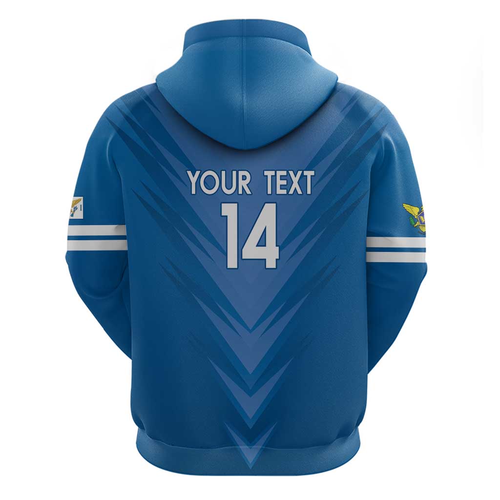 Custom US Virgin Islands Soccer Zip Hoodie Go Dashing Eagles Sporty Style - Wonder Print Shop