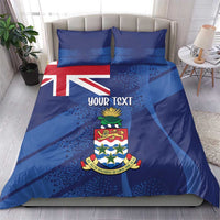 Personalised Cayman Islands Bedding Set Coat Of Arms Grunge Style - Wonder Print Shop