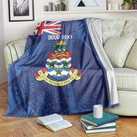 Personalised Cayman Islands Blanket Coat Of Arms Grunge Style