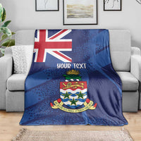 Personalised Cayman Islands Blanket Coat Of Arms Grunge Style