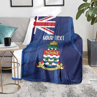 Personalised Cayman Islands Blanket Coat Of Arms Grunge Style