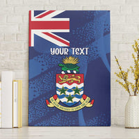 Personalised Cayman Islands Canvas Wall Art Coat Of Arms Grunge Style - Wonder Print Shop