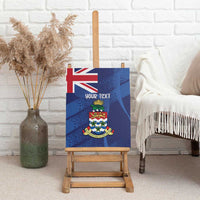 Personalised Cayman Islands Canvas Wall Art Coat Of Arms Grunge Style - Wonder Print Shop