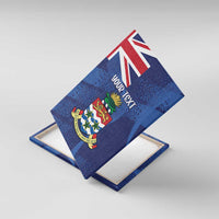 Personalised Cayman Islands Canvas Wall Art Coat Of Arms Grunge Style - Wonder Print Shop