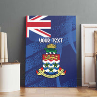Personalised Cayman Islands Canvas Wall Art Coat Of Arms Grunge Style - Wonder Print Shop