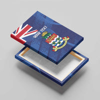 Personalised Cayman Islands Canvas Wall Art Coat Of Arms Grunge Style - Wonder Print Shop