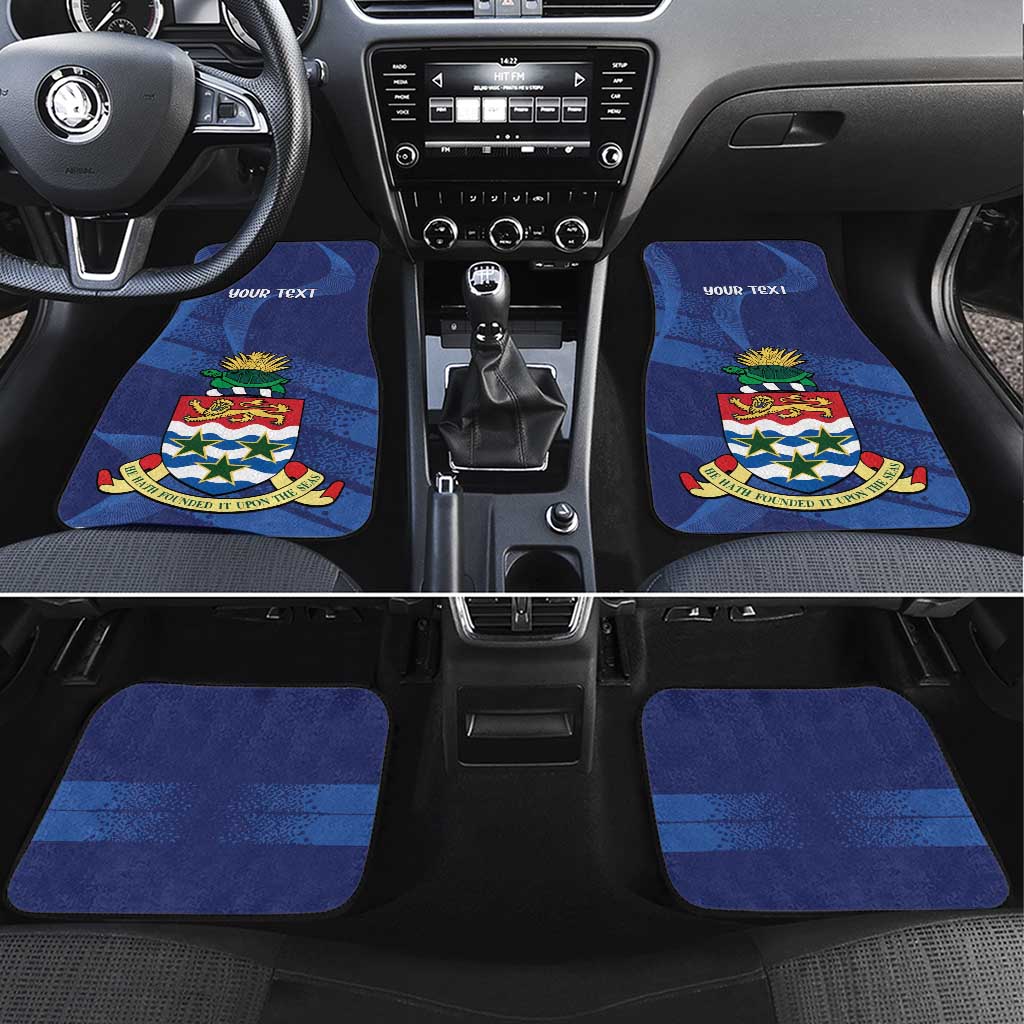 Personalised Cayman Islands Car Mats Coat Of Arms Grunge Style - Wonder Print Shop