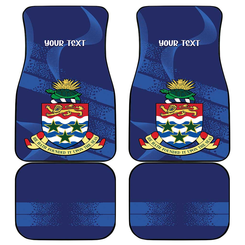 Personalised Cayman Islands Car Mats Coat Of Arms Grunge Style - Wonder Print Shop