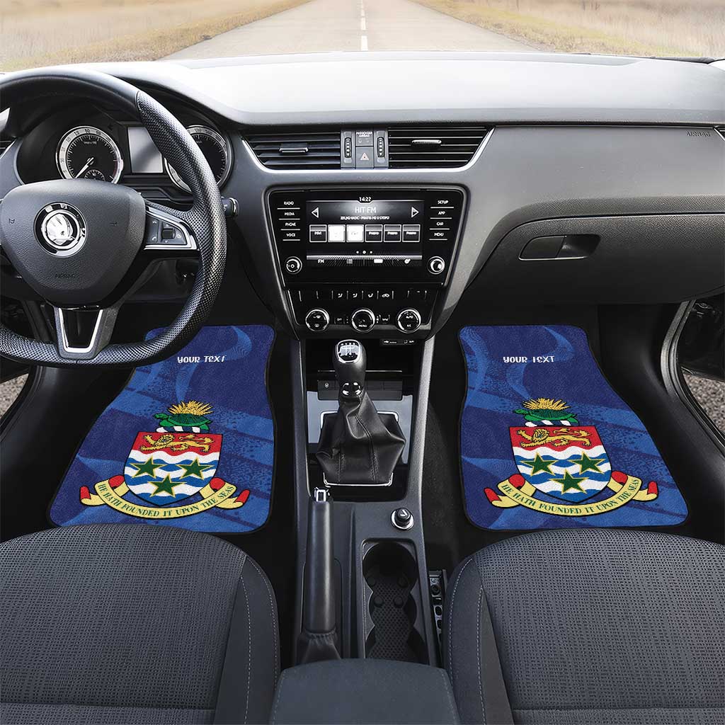Personalised Cayman Islands Car Mats Coat Of Arms Grunge Style - Wonder Print Shop