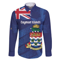 Personalised Cayman Islands Family Matching Short Sleeve Bodycon Dress and Hawaiian Shirt Coat Of Arms Grunge Style - Wonder Print Shop