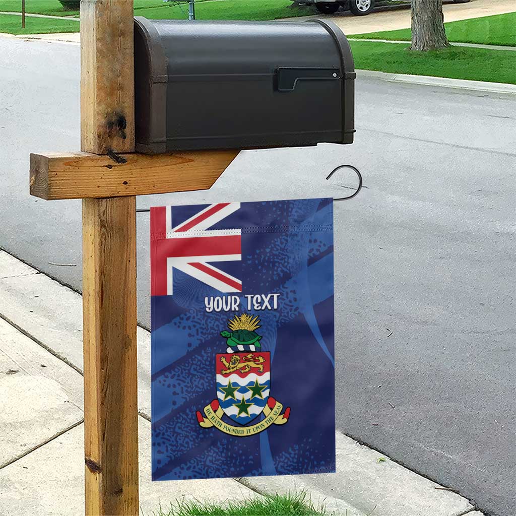 Personalised Cayman Islands Garden Flag Coat Of Arms Grunge Style - Wonder Print Shop