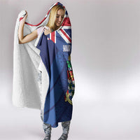 Personalised Cayman Islands Hooded Blanket Coat Of Arms Grunge Style - Wonder Print Shop